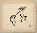 Illustrated book, Tsurusawa Tansaku (died 1797), Album; ink on paper, Japan