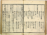 Collection of Rules of Etiquette for Women (Onna shoreishū); 7 vols bound in 1 vol., Woodblock-printed book; ink on paper, Japan