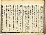 Collection of Rules of Etiquette for Women (Onna shoreishū); 7 vols bound in 1 vol., Woodblock-printed book; ink on paper, Japan