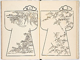 Genroku moyo hinagata (kosode designs from the Genroku period), Woodblock-printed book, Japan
