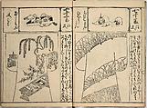 Order Book of Kosode Patterns (Chūmon no hiinagata/Hiinagata chūmon chō), Imura Katsukichi (Japanese,  active early 18th century), Woodblock-printed book; ink on paper, Japan