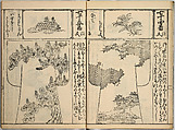 Order Book of Kosode Patterns (Chūmon no hiinagata/Hiinagata chūmon chō), Imura Katsukichi (Japanese,  active early 18th century), Woodblock-printed book; ink on paper, Japan