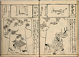 Order Book of Kosode Patterns (Chūmon no hiinagata/Hiinagata chūmon chō), Imura Katsukichi (Japanese,  active early 18th century), Woodblock-printed book; ink on paper, Japan