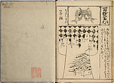 Order Book of Kosode Patterns (Chūmon no hiinagata/Hiinagata chūmon chō), Imura Katsukichi (Japanese,  active early 18th century), Woodblock-printed book; ink on paper, Japan
