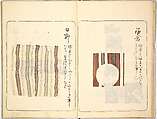 Kokon meibutsu rui shū, Vol. 2 (examples of old textile designs), Woodblock-printed book, Japan