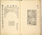 Picture Book of Gold Brocades (Kinrandonsu ezu), Woodblock-printed book; ink on paper, Japan