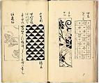 Picture Book of Gold Brocades (Kinrandonsu ezu), Woodblock-printed book; ink on paper, Japan