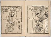 Miyako hinagata, Vol. 1 (kosode patterns from the imperial capital), Woodblock-printed book, Japan