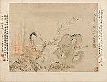 Gentlewomen, Hu Xigui (Chinese, 1839–1883), Album of twelve leaves; ink and color on paper, China
