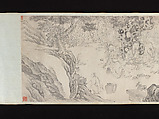 Seven Sages of the Bamboo Grove, Liu Yanchong (Chinese, 1808–1847), Handscroll; ink on paper, China