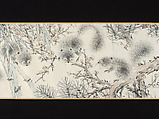 Three squirrels, Xugu (Zhu Huairen) (Chinese, 1823–1896), Handscroll; ink and color on paper, China