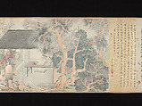 Dreaming of Flowers, Zhai Jichang (Chinese, 1770–1820), Handscroll; ink and color on paper, China