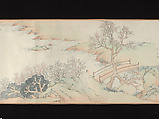 Dreaming of Flowers, Zhai Jichang (Chinese, 1770–1820), Handscroll; ink and color on paper, China