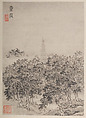 Views of Nanjing for Zhou Lianggong, Hu Yukun (Chinese, ca. 1607–after 1687), Album of twelve paintings; ink and color on paper, China