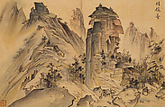 Album of Sea and Mountains (Haesan-docheop), Kim Hajong (artist name: Yudang) (Korean, 1793–after 1875), Twenty-five-leaf album; ink and light color on silk, Korea