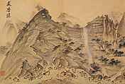 Album of Sea and Mountains (Haesan-docheop), Kim Hajong (artist name: Yudang) (Korean, 1793–after 1875), Twenty-five-leaf album; ink and light color on silk, Korea