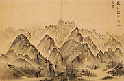 Album of Sea and Mountains (Haesan-docheop), Kim Hajong (artist name: Yudang) (Korean, 1793–after 1875), Twenty-five-leaf album; ink and light color on silk, Korea