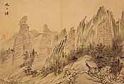 Album of Sea and Mountains (Haesan-docheop), Kim Hajong (artist name: Yudang) (Korean, 1793–after 1875), Twenty-five-leaf album; ink and light color on silk, Korea