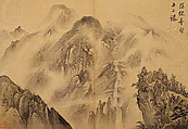 Album of Sea and Mountains (Haesan-docheop), Kim Hajong (artist name: Yudang) (Korean, 1793–after 1875), Twenty-five-leaf album; ink and light color on silk, Korea
