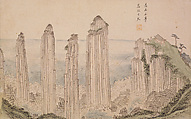 Mount Geumgang, Unidentified artist, Handscroll; ink and light color on paper, Korea