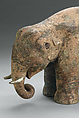 Elephant and Groom, Gilt and silvered bronze, China