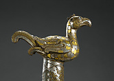 Wine Retriever, Gilt bronze inlaid with gold, silver, and gemstones, China