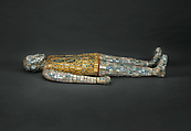 Burial Ensemble of Dou Wan, Suit: jade (nephrite) with gold wire; pillow: gilt bronze and jade (nephrite); orifice plugs: jade (nephrite), China