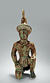 Kneeling Warrior, Bronze, China or Central Asia