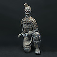 Kneeling Archer, Earthenware with traces of pigments, China