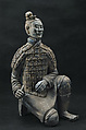 Kneeling Archer, Earthenware with traces of pigments, China