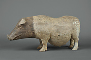 Boar and sow, Earthenware with pigment, China