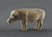 Boar and sow, Earthenware with pigment, China