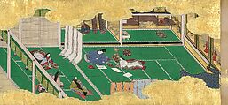 “The Safflower” (Suetsumuhana), from the Phantom Genji Scrolls (Maboroshi no Genji monogatari emaki), Scroll 2, Kyō-Kano School, Handscroll from a set of three; ink, color, and gold on paper, Japan