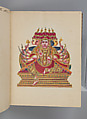 Album of Hindu deities, Unidentified artists (Indian, Madurai, ca. 1830s), Watercolor, ink, and gold on paper, India