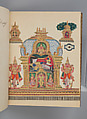 Album of Hindu deities, Unidentified artists (Indian, Madurai, ca. 1830s), Watercolor, ink, and gold on paper, India