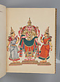 Album of Hindu deities, Unidentified artists (Indian, Madurai, ca. 1830s), Watercolor, ink, and gold on paper, India