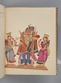 Album of Hindu deities, Unidentified artists (Indian, Madurai, ca. 1830s), Watercolor, ink, and gold on paper, India