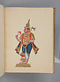 Album of Hindu deities, Unidentified artists (Indian, Madurai, ca. 1830s), Watercolor, ink, and gold on paper, India