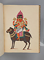 Album of Hindu deities, Unidentified artists (Indian, Madurai, ca. 1830s), Watercolor, ink, and gold on paper, India