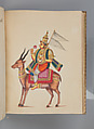 Album of Hindu deities, Unidentified artists (Indian, Madurai, ca. 1830s), Watercolor, ink, and gold on paper, India