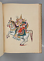 Album of Hindu deities, Unidentified artists (Indian, Madurai, ca. 1830s), Watercolor, ink, and gold on paper, India