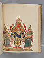 Album of Hindu deities, Unidentified artists (Indian, Madurai, ca. 1830s), Watercolor, ink, and gold on paper, India