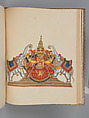 Album of Hindu deities, Unidentified artists (Indian, Madurai, ca. 1830s), Watercolor, ink, and gold on paper, India