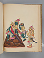 Album of Hindu deities, Unidentified artists (Indian, Madurai, ca. 1830s), Watercolor, ink, and gold on paper, India