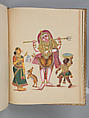 Album of Hindu deities, Unidentified artists (Indian, Madurai, ca. 1830s), Watercolor, ink, and gold on paper, India