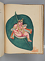 Album of Hindu deities, Unidentified artists (Indian, Madurai, ca. 1830s), Watercolor, ink, and gold on paper, India