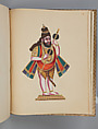 Album of Hindu deities, Unidentified artists (Indian, Madurai, ca. 1830s), Watercolor, ink, and gold on paper, India