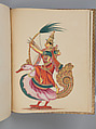 Album of Hindu deities, Unidentified artists (Indian, Madurai, ca. 1830s), Watercolor, ink, and gold on paper, India