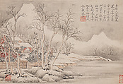 Landscapes, Li Jian  Chinese, Four album leaves; ink and color on paper, China