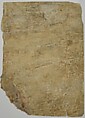 Fragment of a Prajnaparamita Sutra manuscript folio, Unidentified Kashmiri Artist, Fragment; colors and black ink on paper, Ancient Kingdom of Kashmir, India